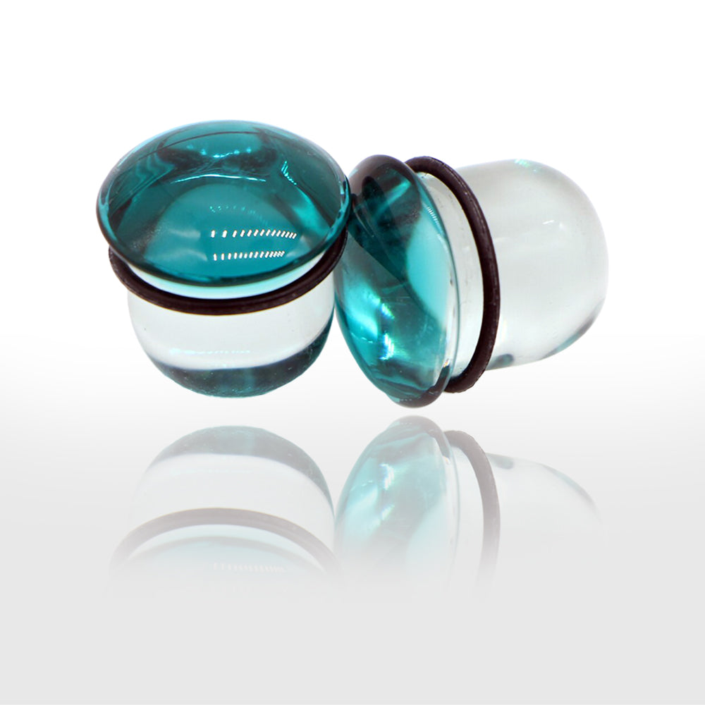 Tunnel Écarteur Oreille Verre Tata Gisèle - Cône Spiralé Noir/Rouge/Blanc - Bijou Plug Étirable 5 à 16 Mm, Design Unique
